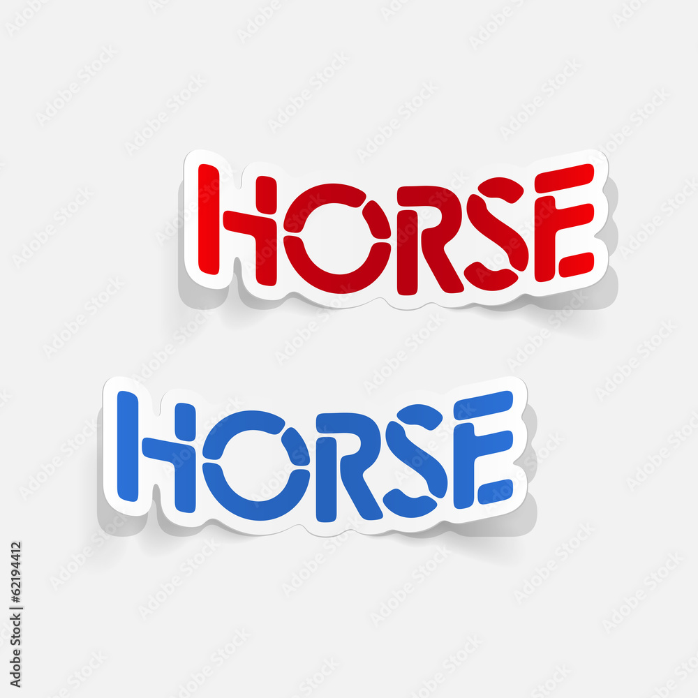 realistic design element: horse realistic design element: horse