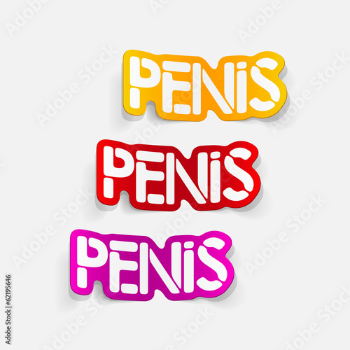 realistic design element: penis