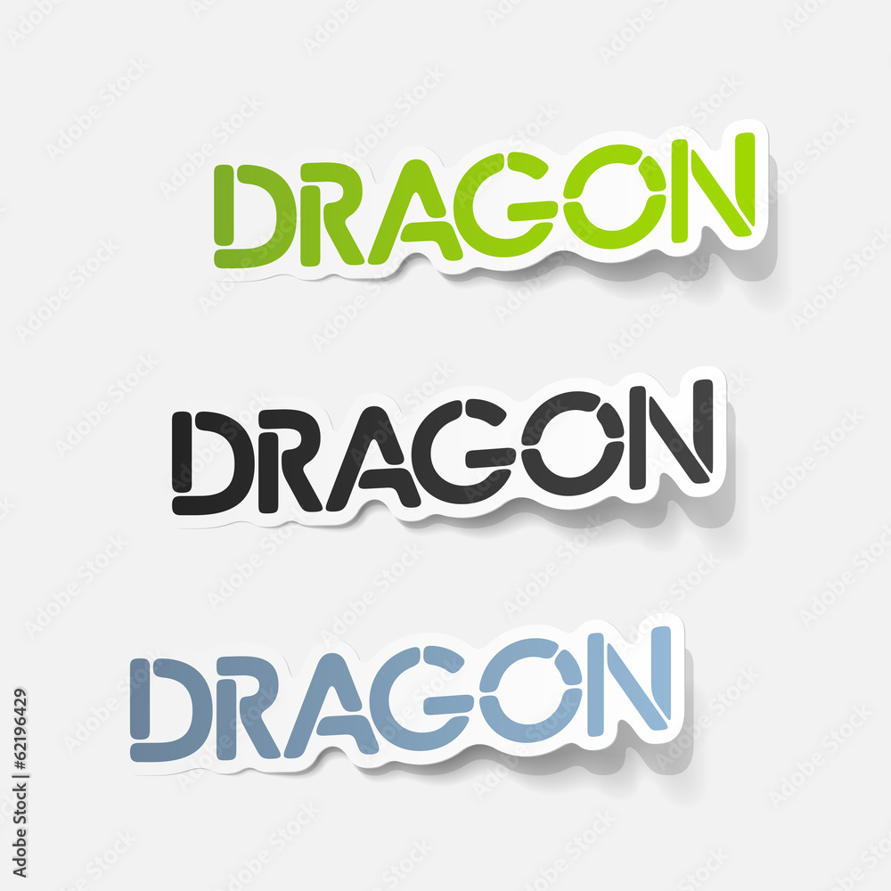 realistic design element: dragon