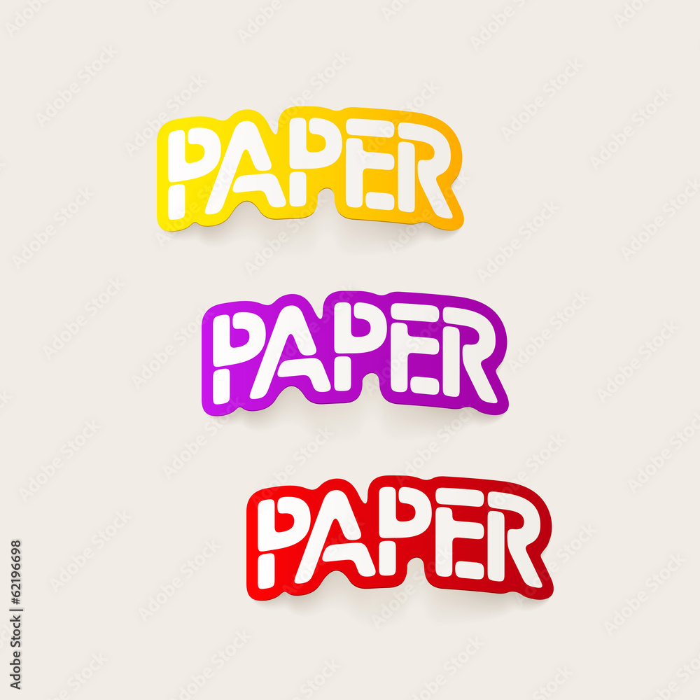 Obraz premium realistic design element: paper
