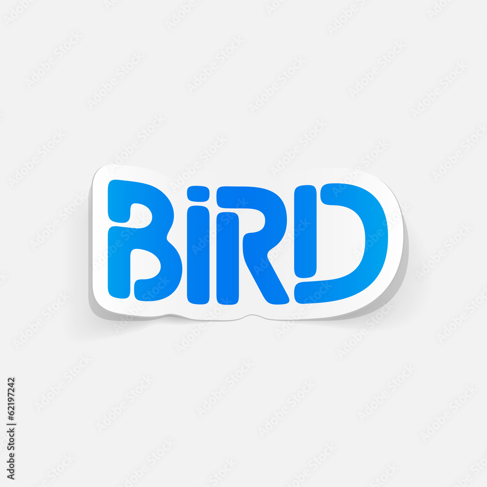 realistic design element: bird