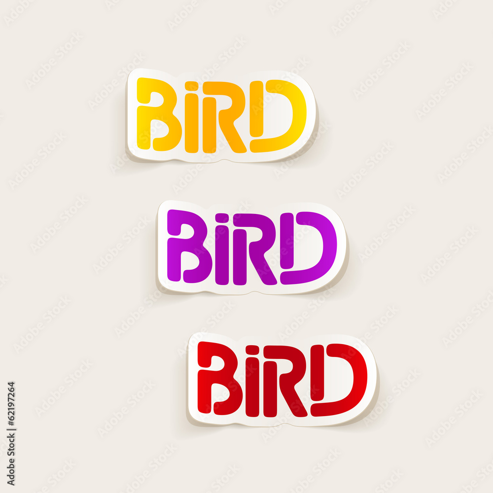 realistic design element: bird realistic design element: bird