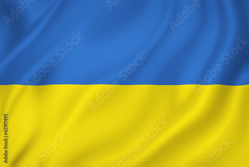 Fototapet Ukraine flag