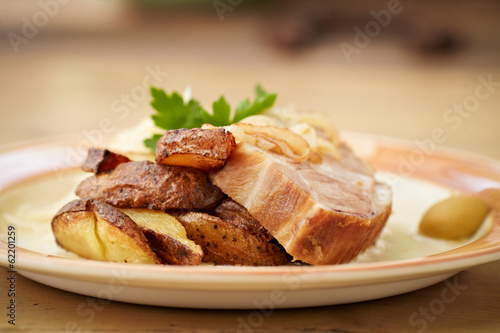 Traditional roast pork