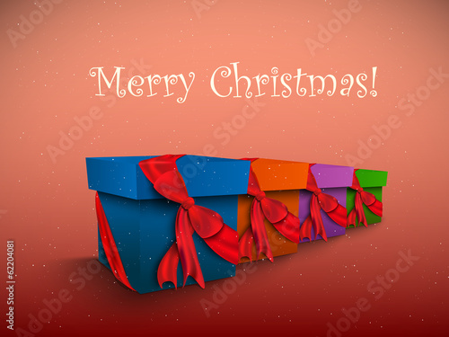 Christmas gift box photo