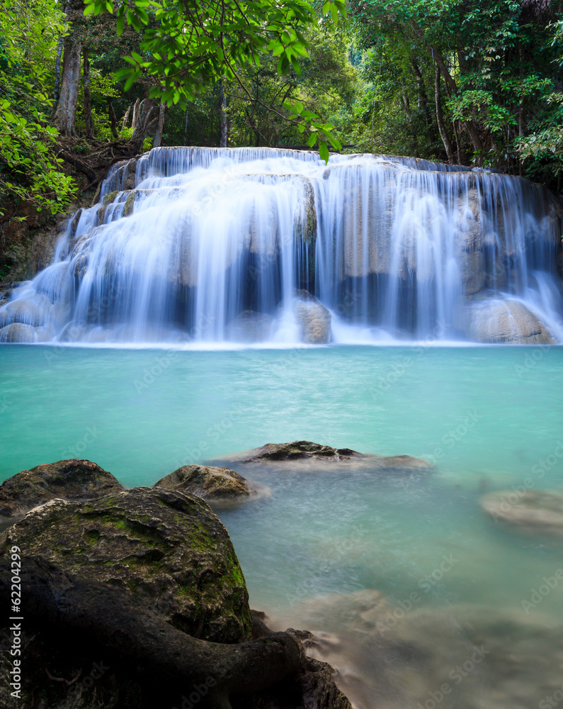 Erawan waterfall National Park Kanjanaburi Thailand Erawan waterfall National Park Kanjanaburi Thailand