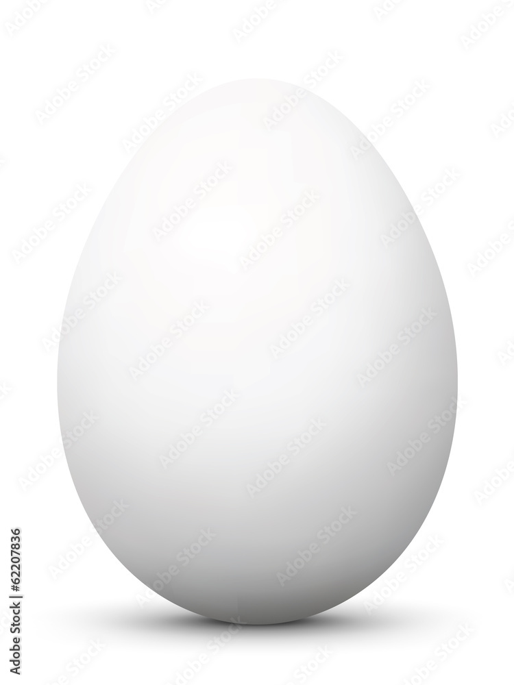 Osterei, Ei, Ostern, weiß, Frühstücksei, Easter Egg, white, 3D