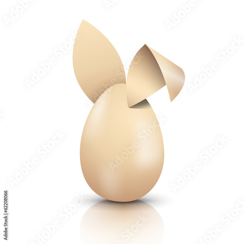 Vector easter rabbit and egg