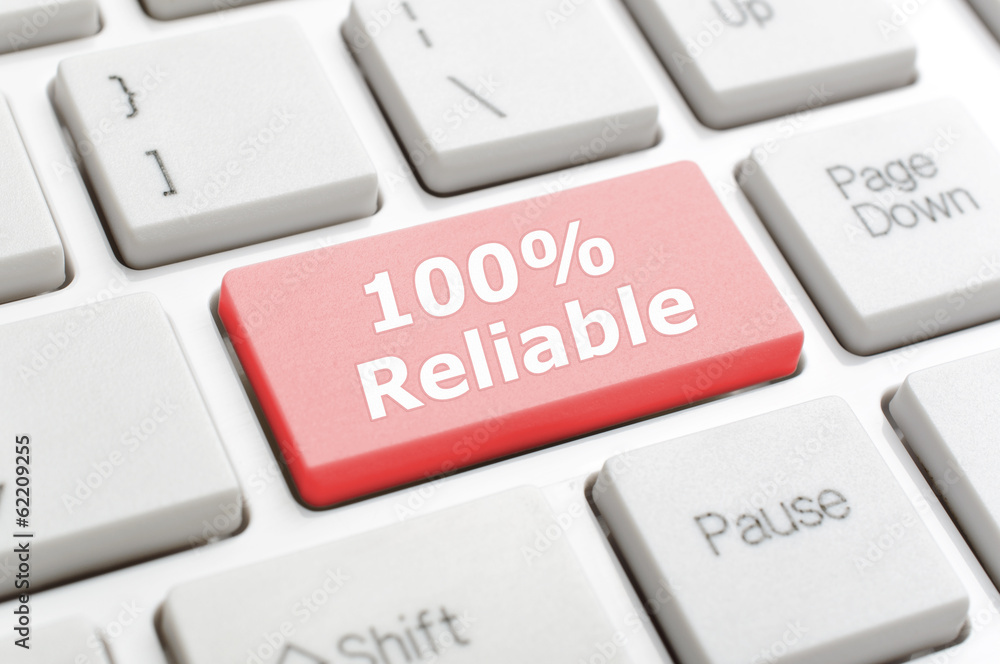 One hundred percent reliable on keyboard One hundred percent reliable on keyboard