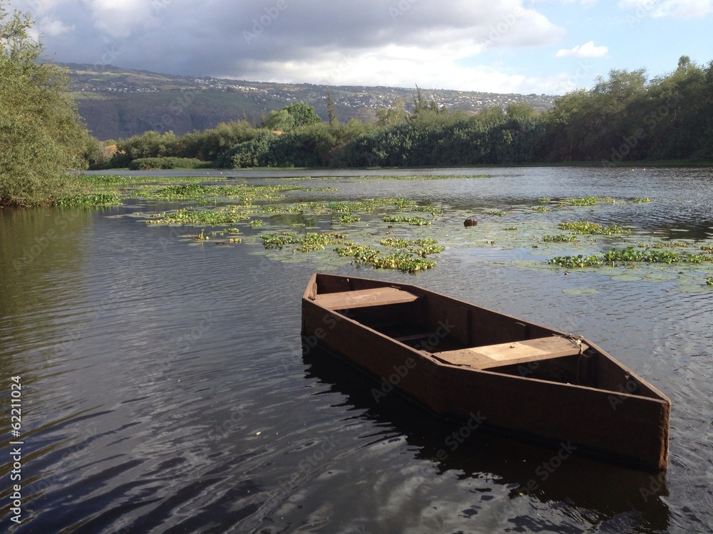 Obraz premium bateau sur lac