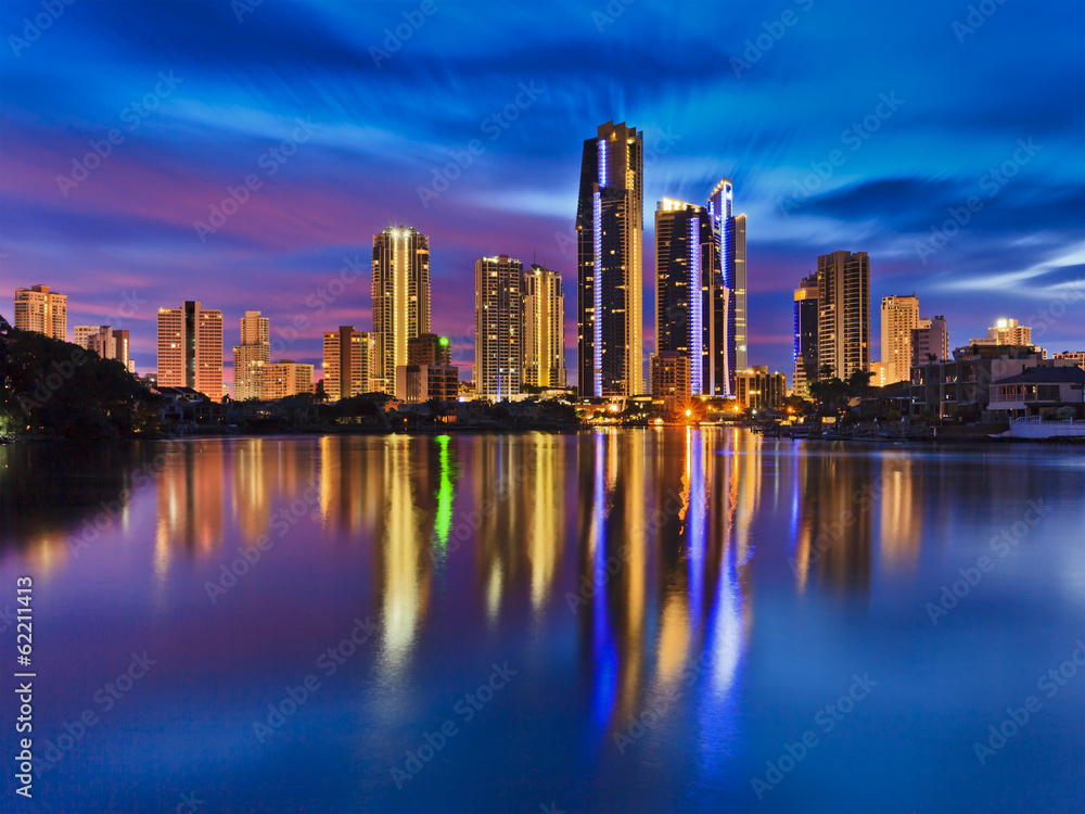 QE Surfers Paradise River Reflect Rise