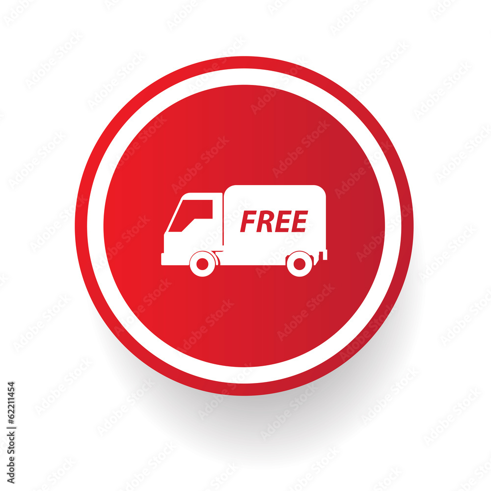 Free transport button,vector Free transport button,vector