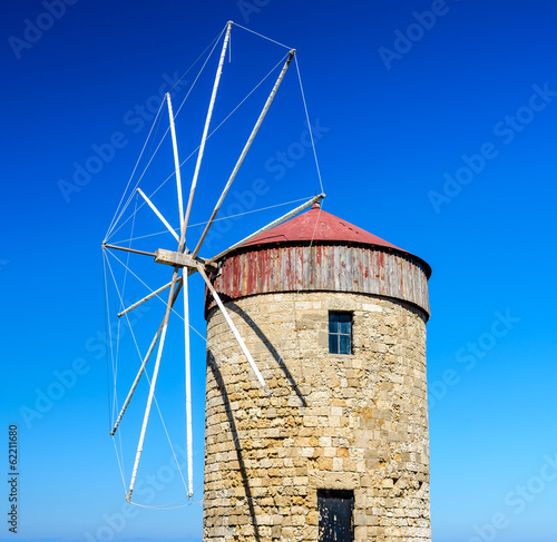 Windmill In Rhodos