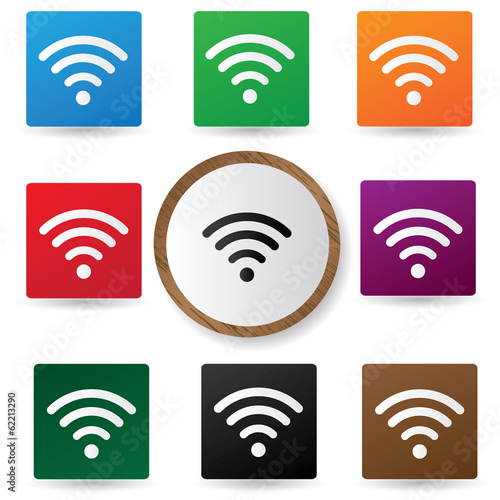 Wireless buttons,vector