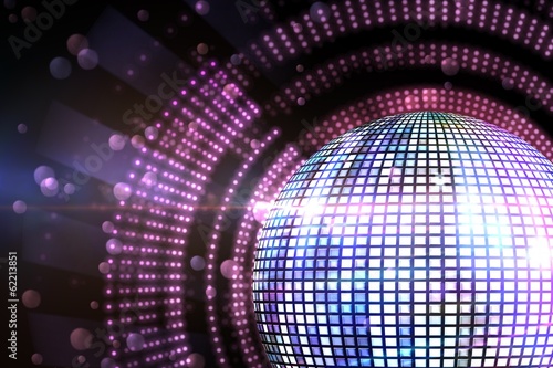 Digitally generated disco ball