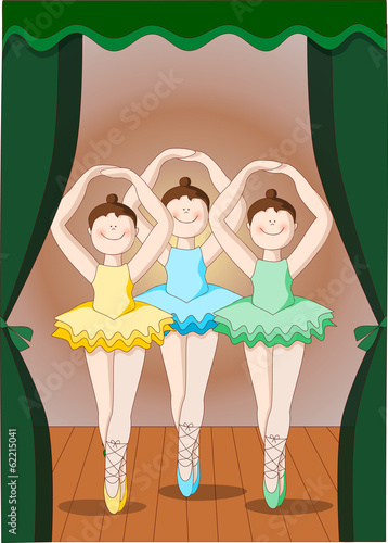 ballerine classiche su palcoscenico