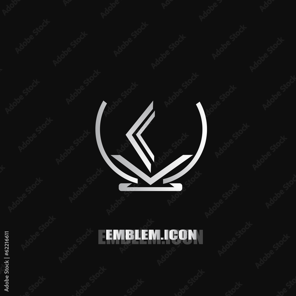 Abstract Metallic Torch.Symbol.Vector Icon Abstract Metallic Torch.Symbol.Vector Icon