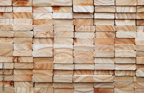 stack of square wood planks photo
