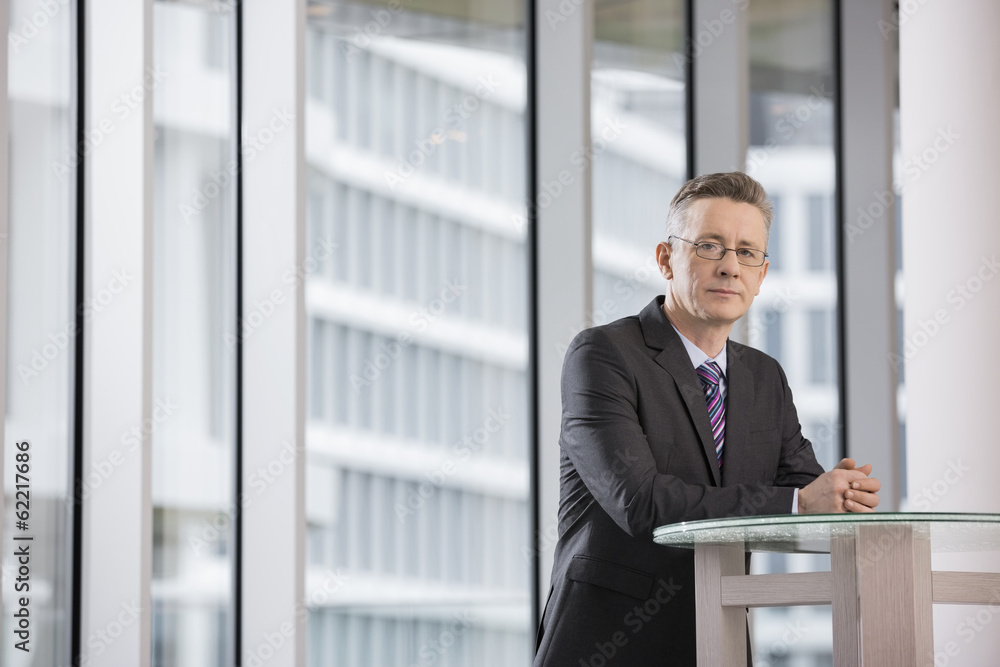 Portrait of confident businessman standing in office Portrait of confident businessman standing in office