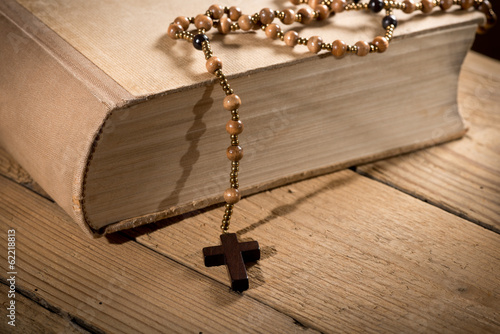 Fotografie, Obraz Bible And Rosary