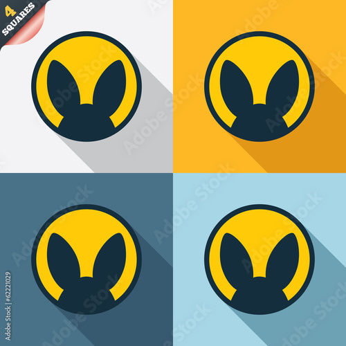 No animals testing sign icon. Not tested symbol