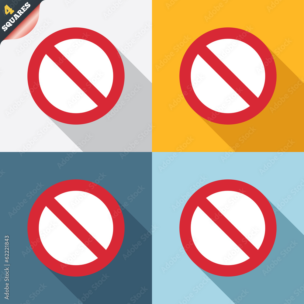 Blacklist sign icon. User not allowed symbol. Blacklist sign icon. User not allowed symbol.