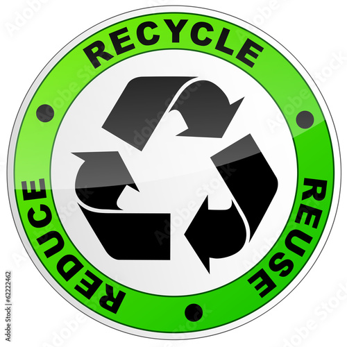 recycle round sign