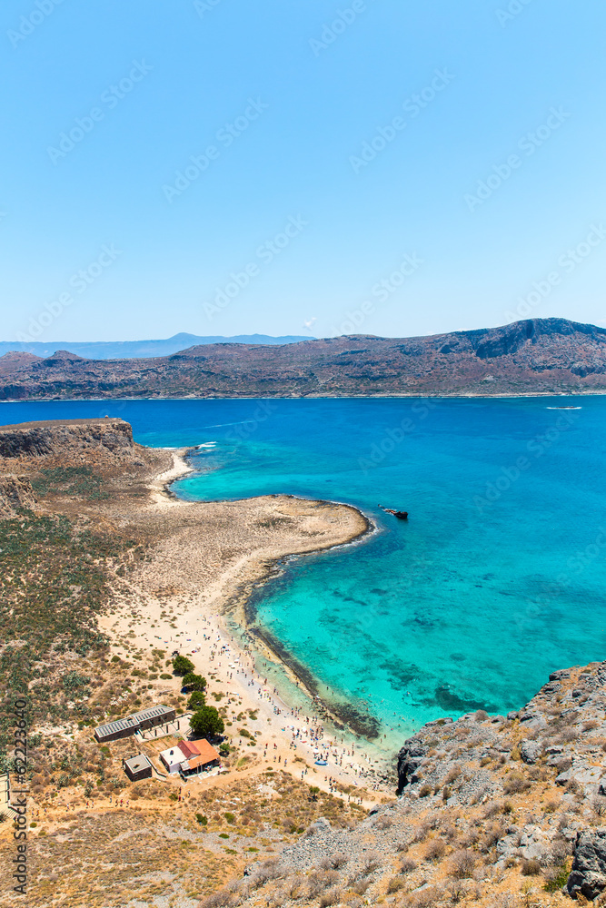 Gramvousa island near Crete, Greece. Balos beach.