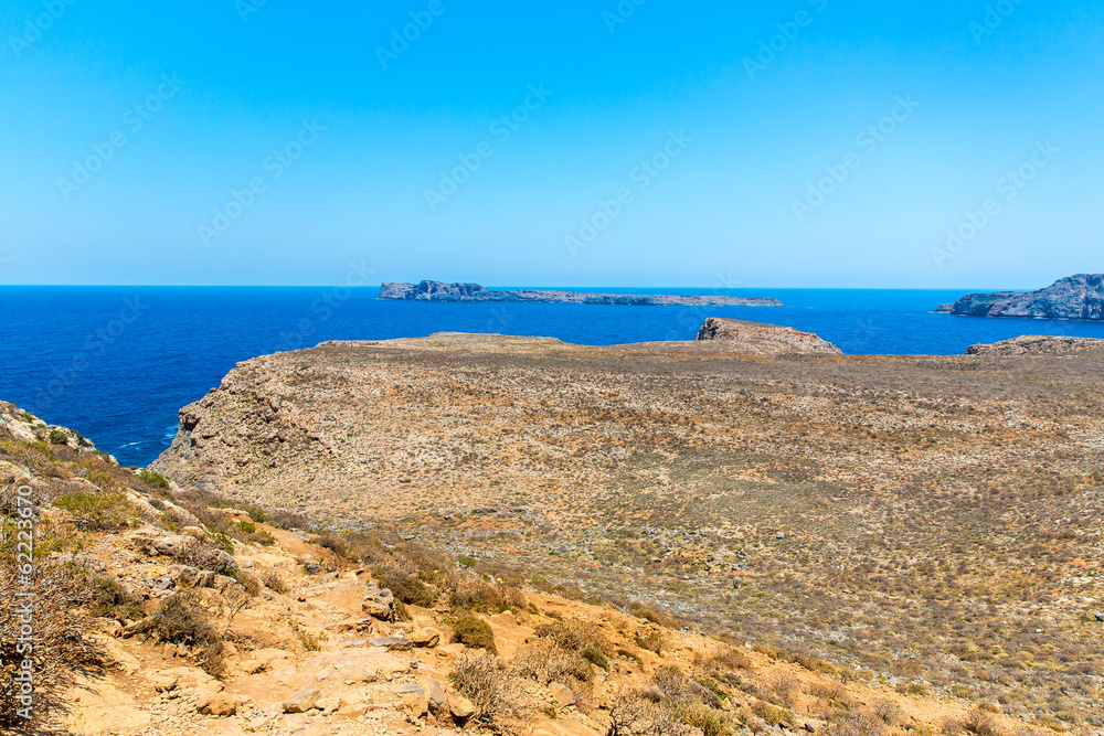 Gramvousa island near Crete, Greece. Balos beach