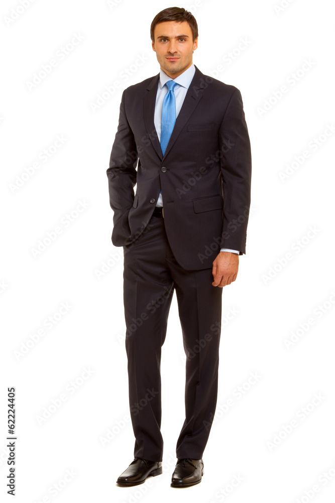 successful businessman. Man in suit and tie. Isolated on white successful businessman. Man in suit and tie. Isolated on white