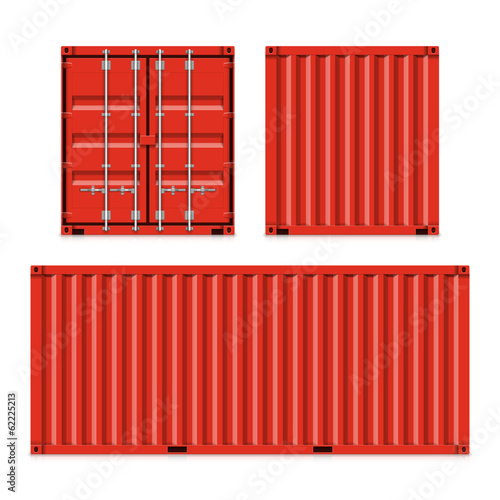 Freight shipping, cargo containers photo
