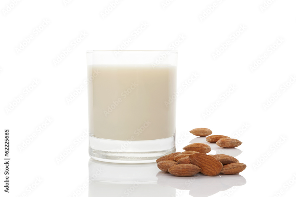 Almond milk. Almond milk.