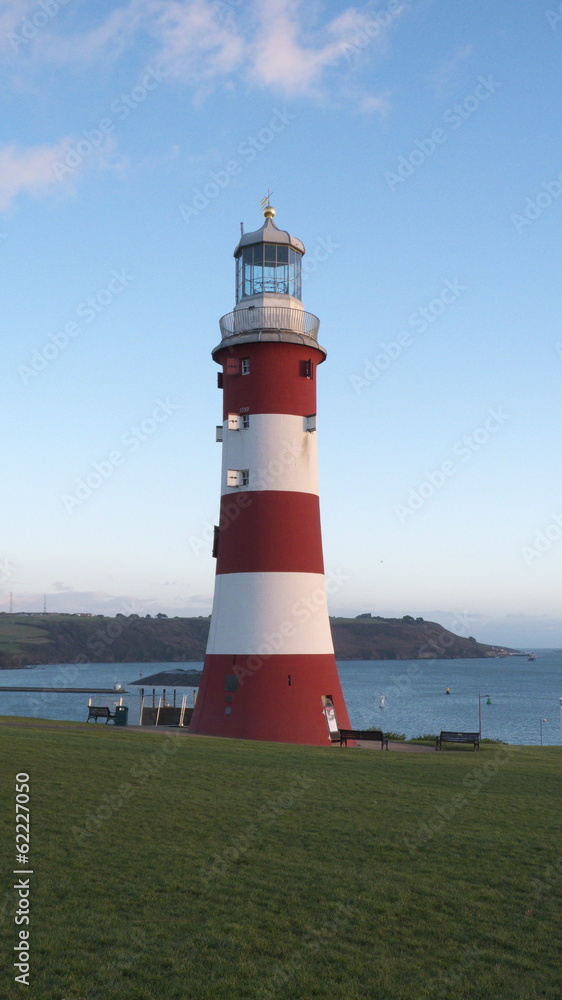 Smeaton's Tower Lighthouse, Plymouth Hoe, Plymouth, Devon, UK
