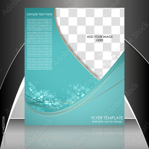 Professional business flyer template or corporate banner
