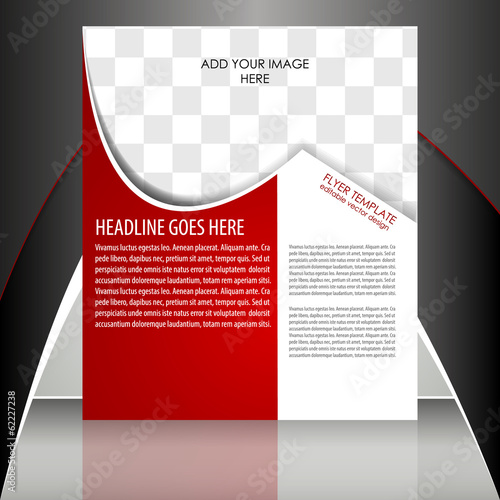 Professional business flyer temlate or corporate banner photo