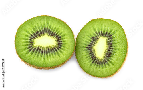 kiwi fruit on white background