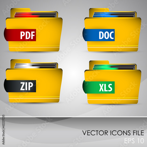 Vector icons file set