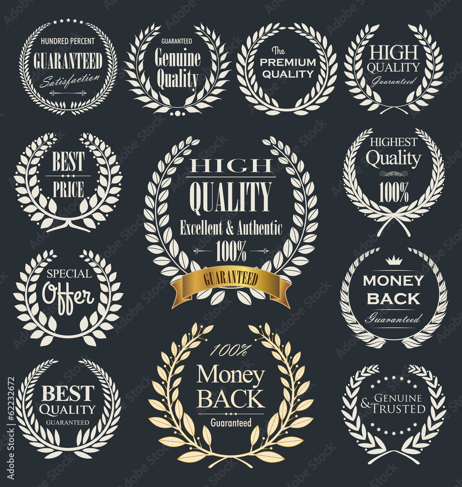 Obraz premium Premium quality laurel wreath, set