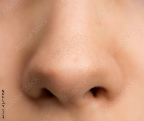 nose girls. macro photo