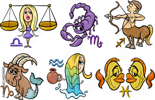 horoscope zodiac signs set