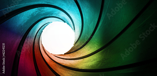3d colored abstract background focus concept photo