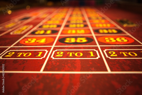 Canvas Print Roulette Table