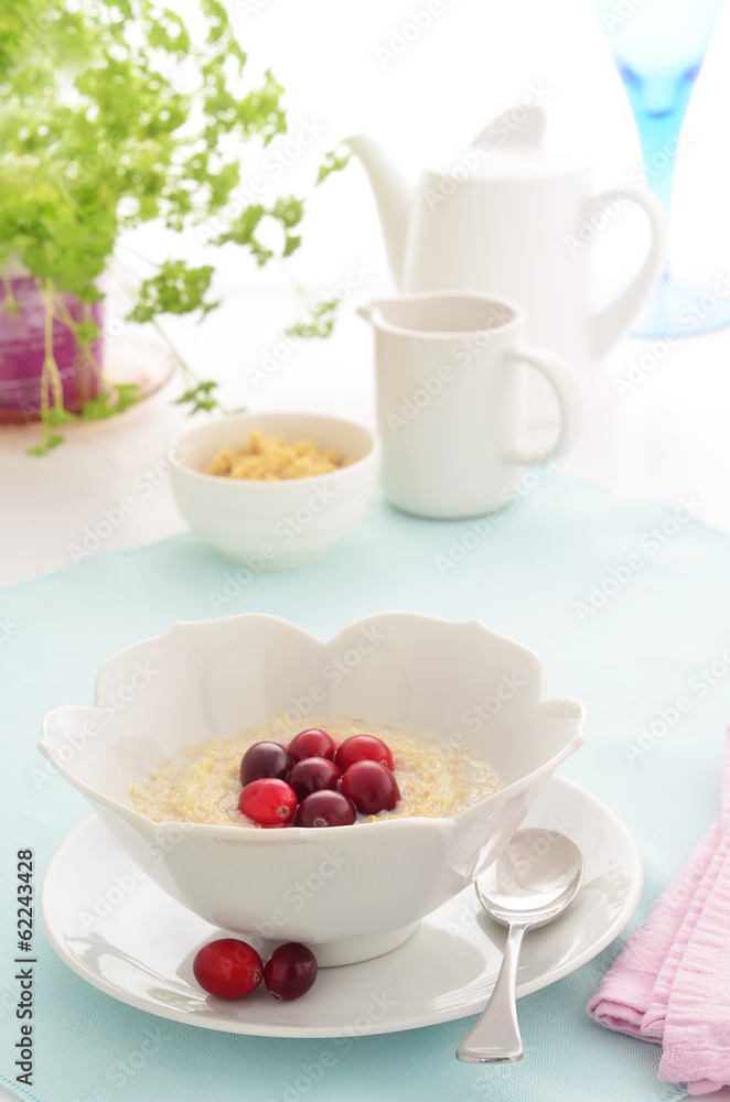 Shredded wheat cereal with cranberries Shredded wheat cereal with cranberries