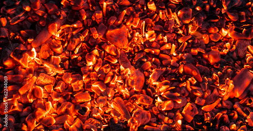 Obraz na plátně abstract background of burning coals