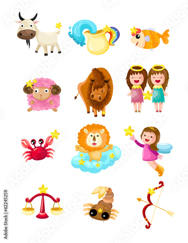 set of zodiacs sign