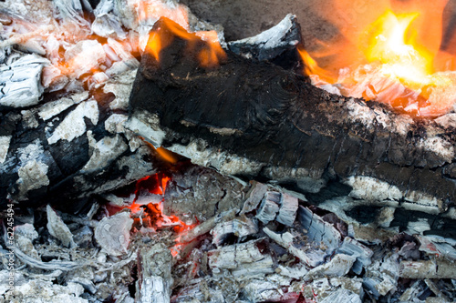 Fotografie abstract background burning coals. texture
