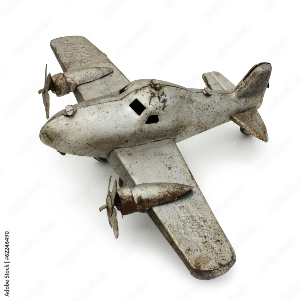 Avion jouet en fer blanc - Tin toy airplane Avion jouet en fer blanc - Tin toy airplane