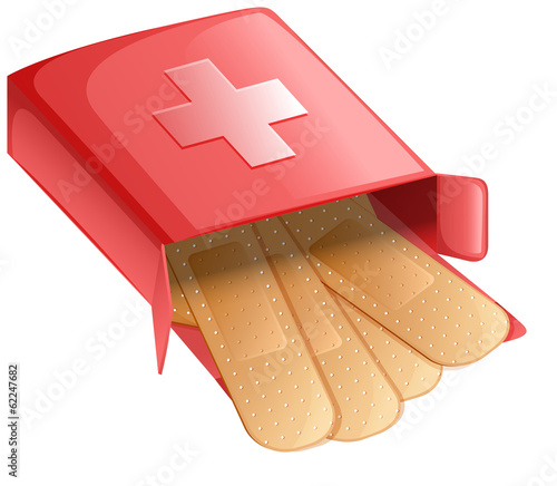 Plasters in a red box