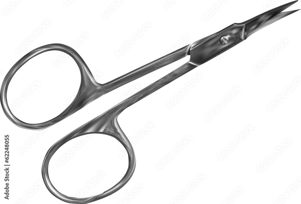 manicure scissors isolated on white manicure scissors isolated on white