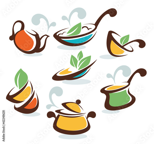 cooking equipment and common food symbols